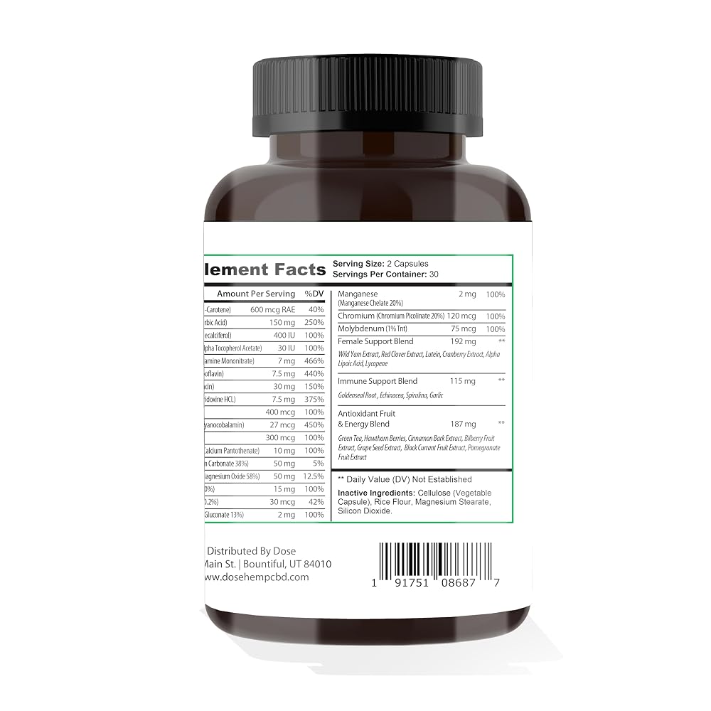DOSE Women's Multivitamin - 60 Capsules - image 4