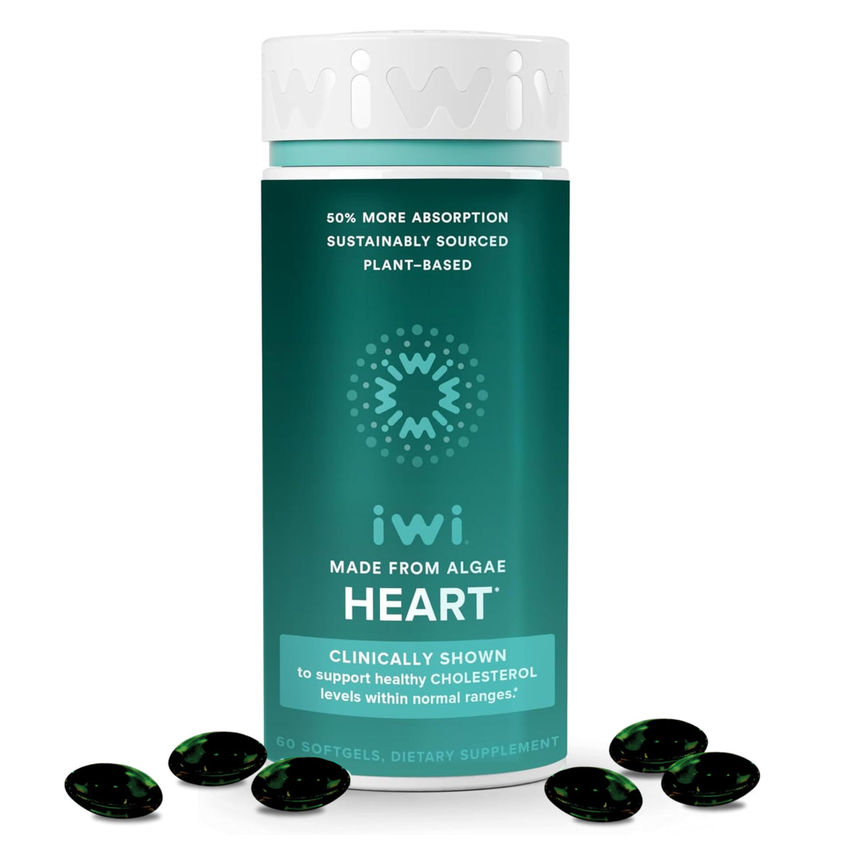 Iwi Life Heart Omega-3 - Healthy Heart Support - Vegan Fish Oil