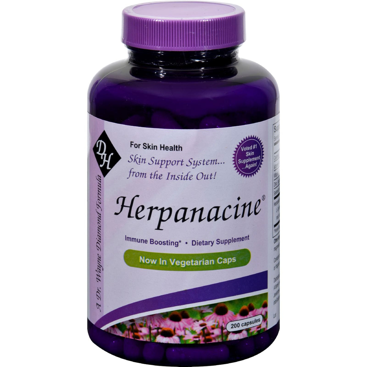 Herpanacine Skin Supplement - 200 Capsules (2 Pack)