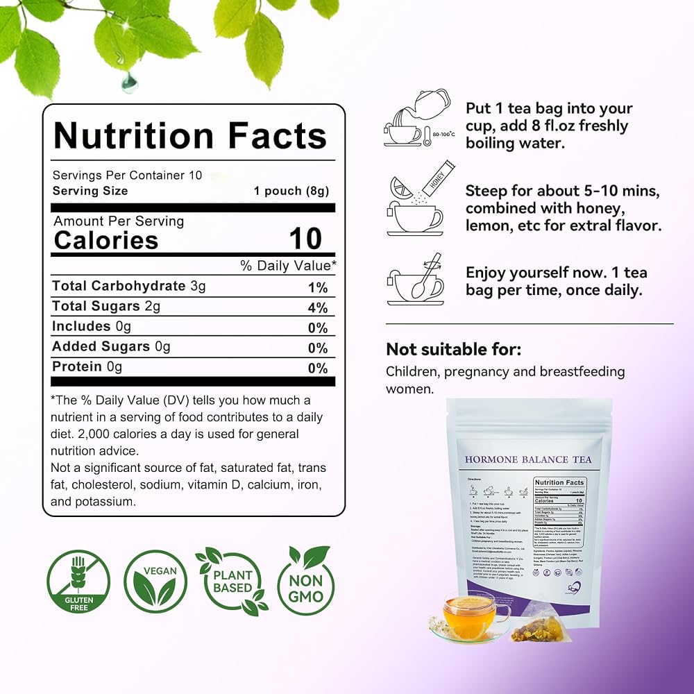 Aromlife Hormone Balance Tea for Women - 10 Teabags - image 5