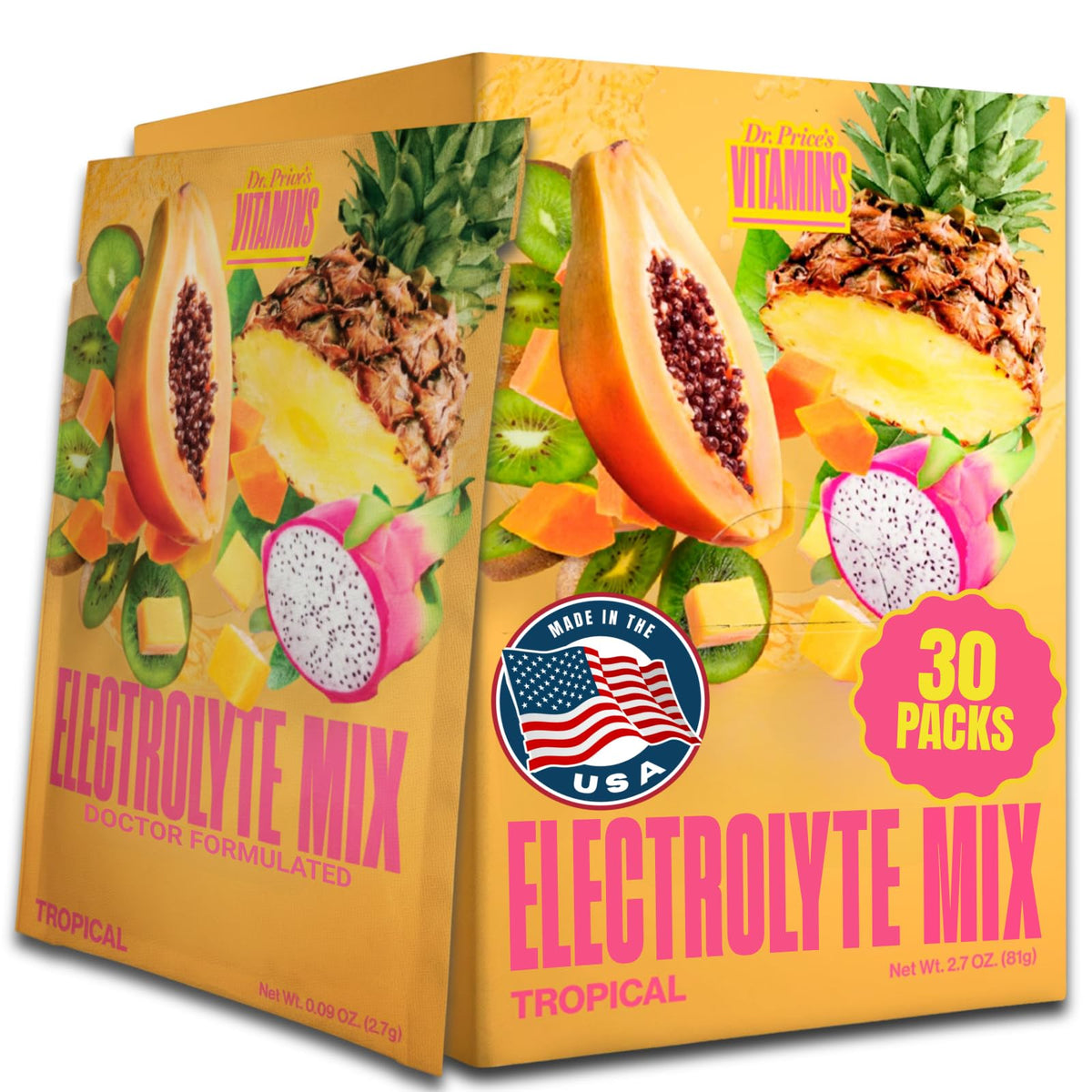 Dr. Price's Vitamins Electrolytes Powder Packets