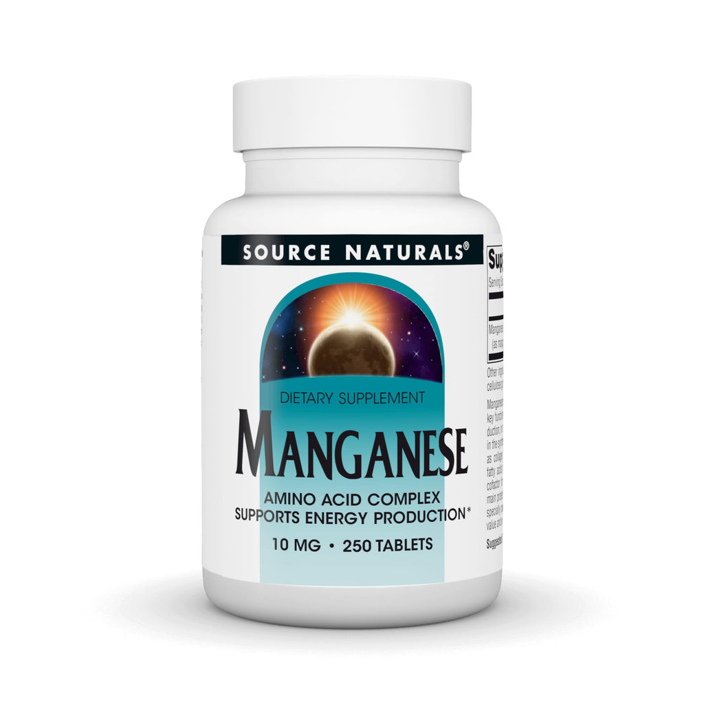 Source Naturals Manganese 10 mg - 250 Tablets