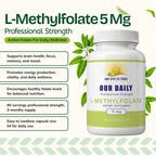 Our Daily Vites L-Methylfolate 5mg Brain Health Support - 90 Capsules - image 2