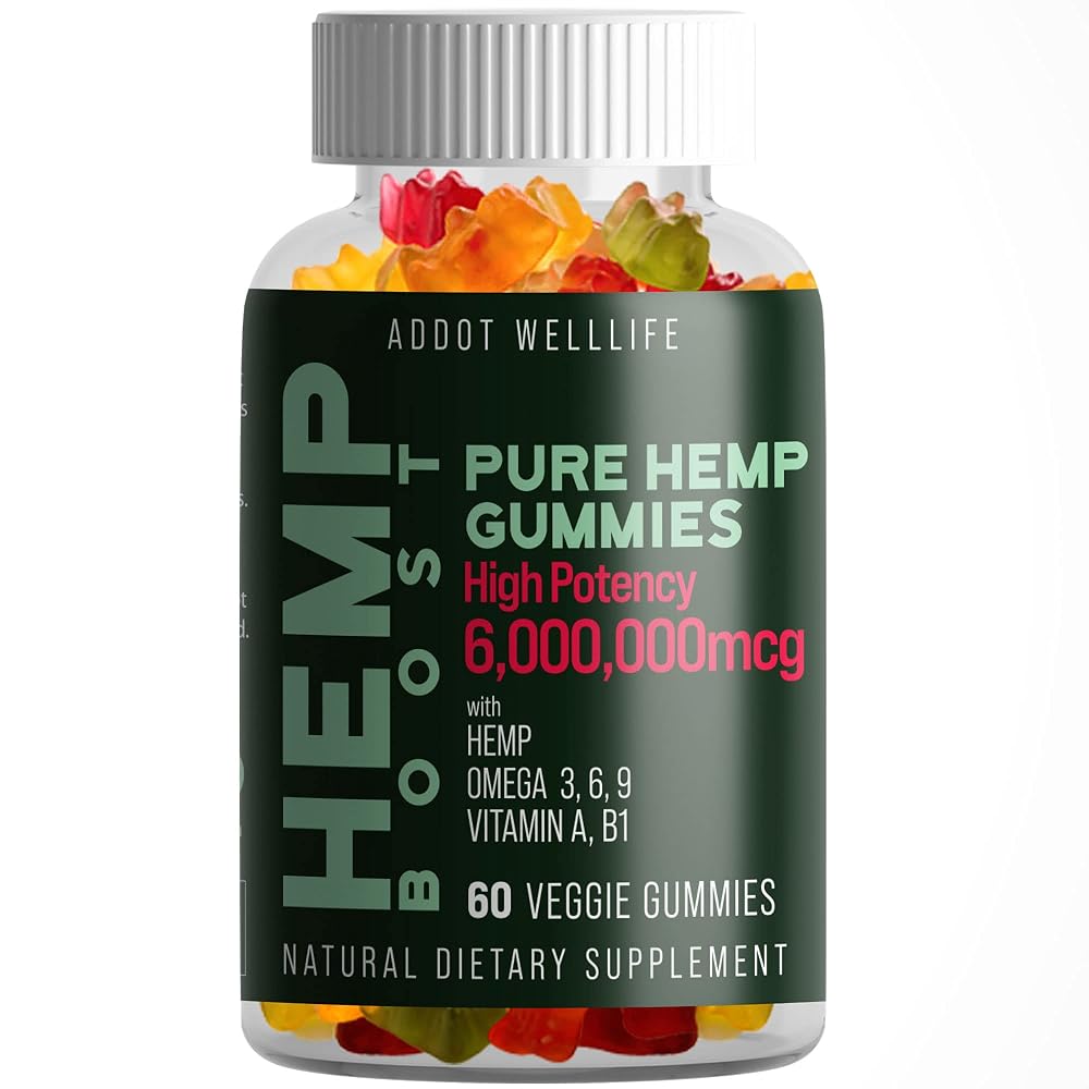 ADDOT WellLife Pure Hemp Gummies with Omega 3-6-9 - 60 Gummies - image 2