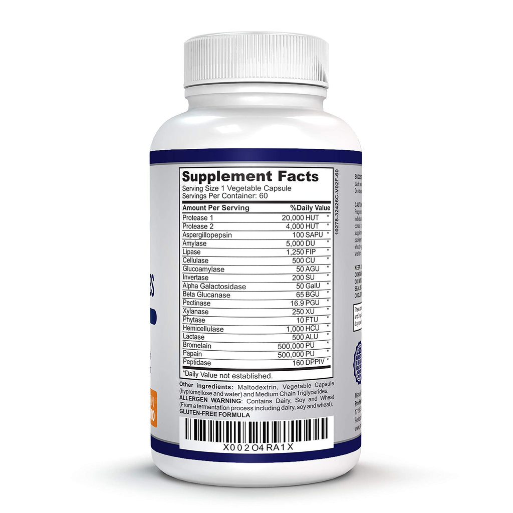O!VITA Premium Digestive Enzymes with Plant-Based - 60 Capsules - image 4