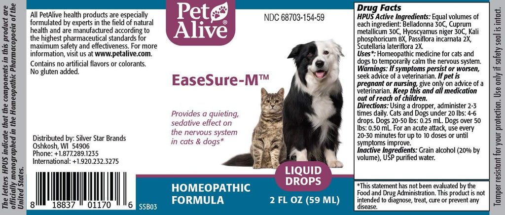 PetAlive EaseSure-M Nervous System Support Drops - 2 Pack - image 5