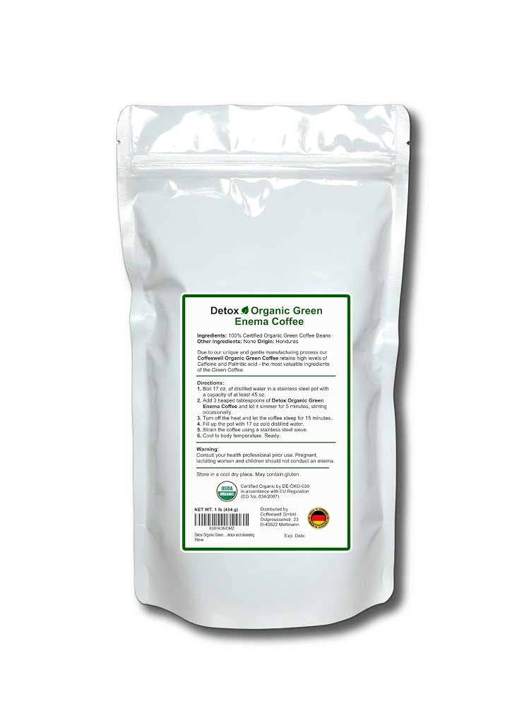 Detox Organic Green Enema Coffee - 1 Pound - image 2