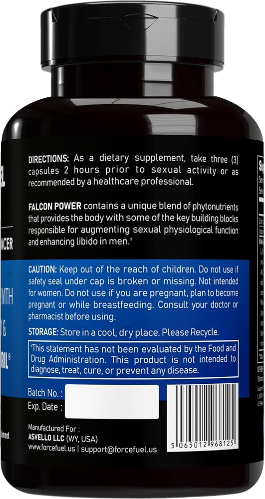 Force Fuel Falcon Power Herbal Supplement for Men - 90 Capsules - image 9