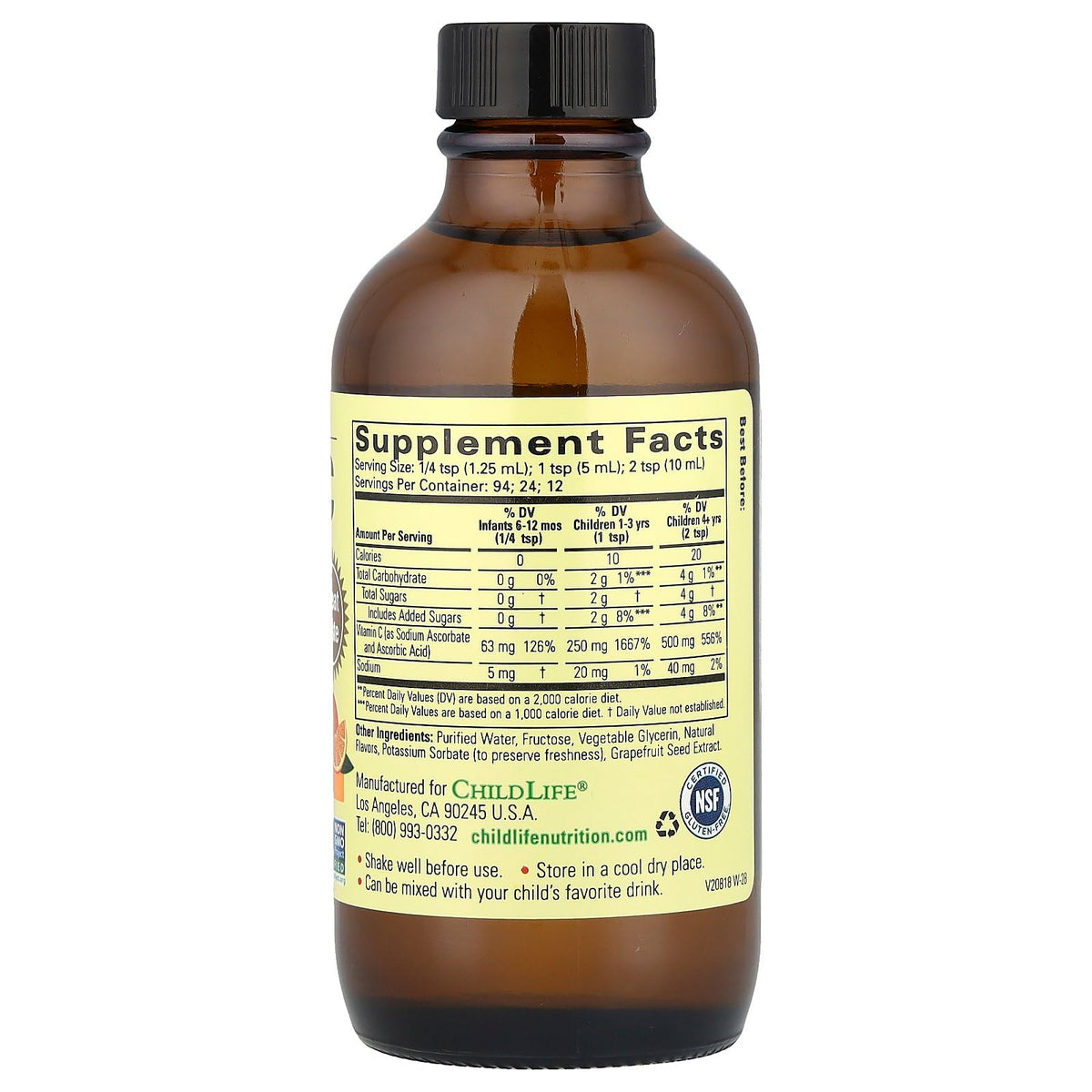 ChildLife Essentials Liquid Vitamin C Orange - 4 Fl Oz - image 2