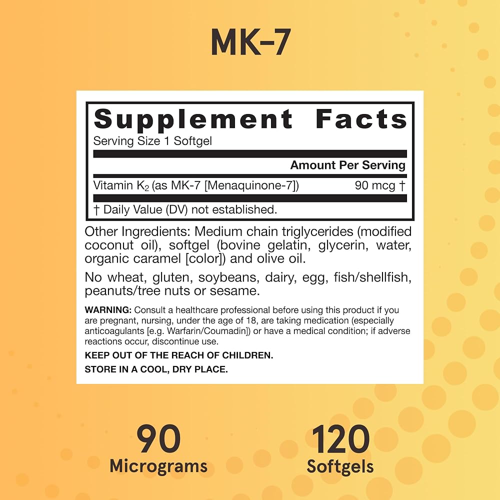 Jarrow Formulas MK-7 90 mcg - Bioactive Form of Vitamin K2 - Servings