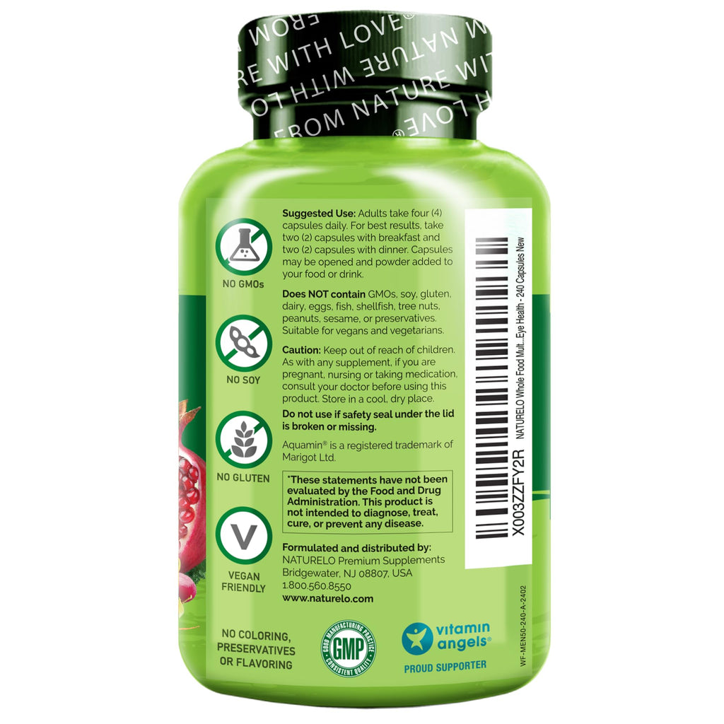 NATURELO Men's Multivitamin 50+ - 240 Vegetarian Capsules - image 6