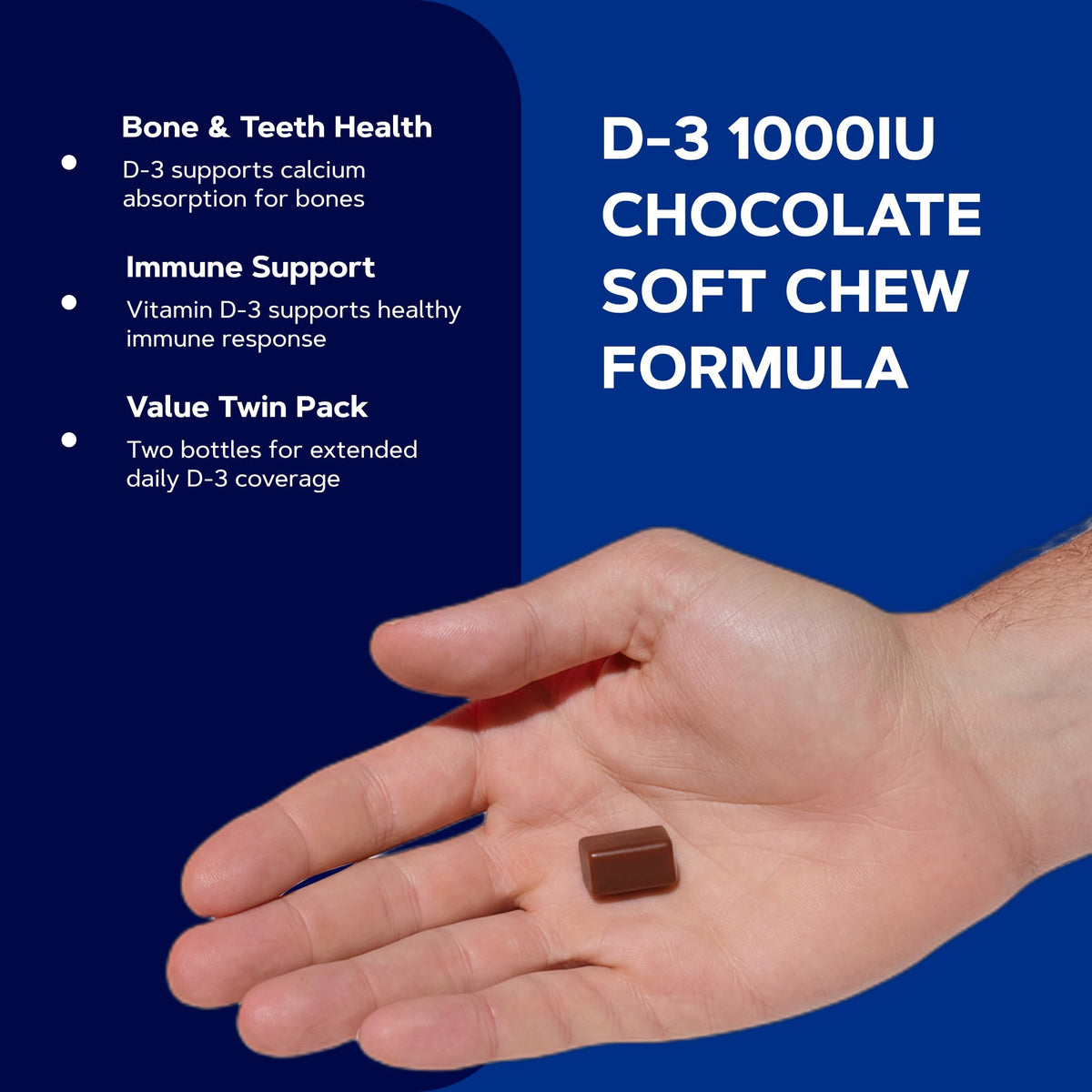 GNC Vitamin D-3 1000 IU Soft Chews - 120 Count - image 4