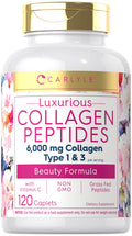 Carlyle Collagen Peptides with Vitamin C 6000mg - 120 Caplets