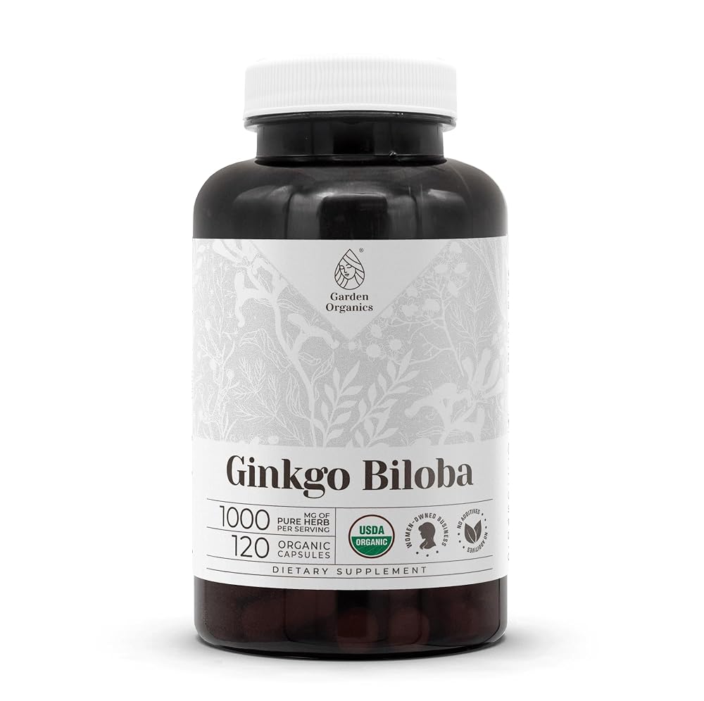 Garden Organics Ginkgo Biloba USDA Organic Capsules