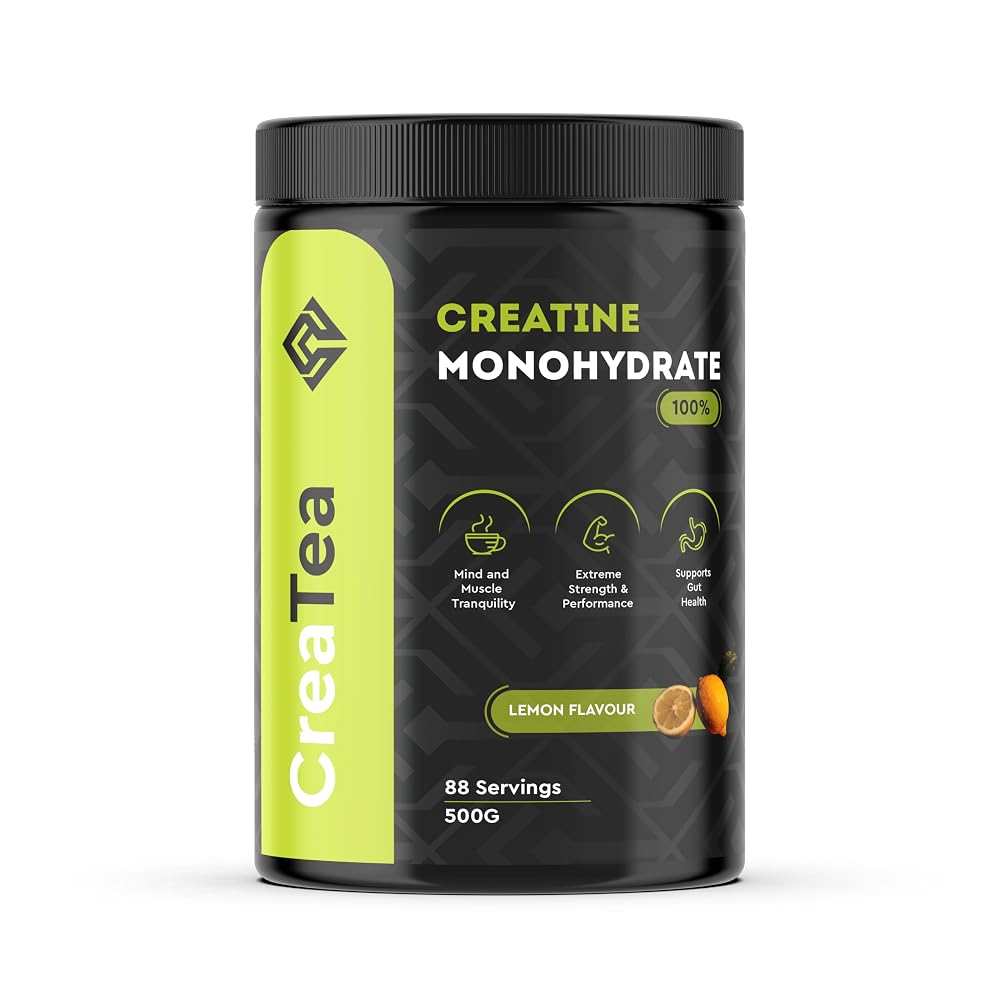 CreaTea 100% Creatine Monohydrate Powder Lemon - 500g