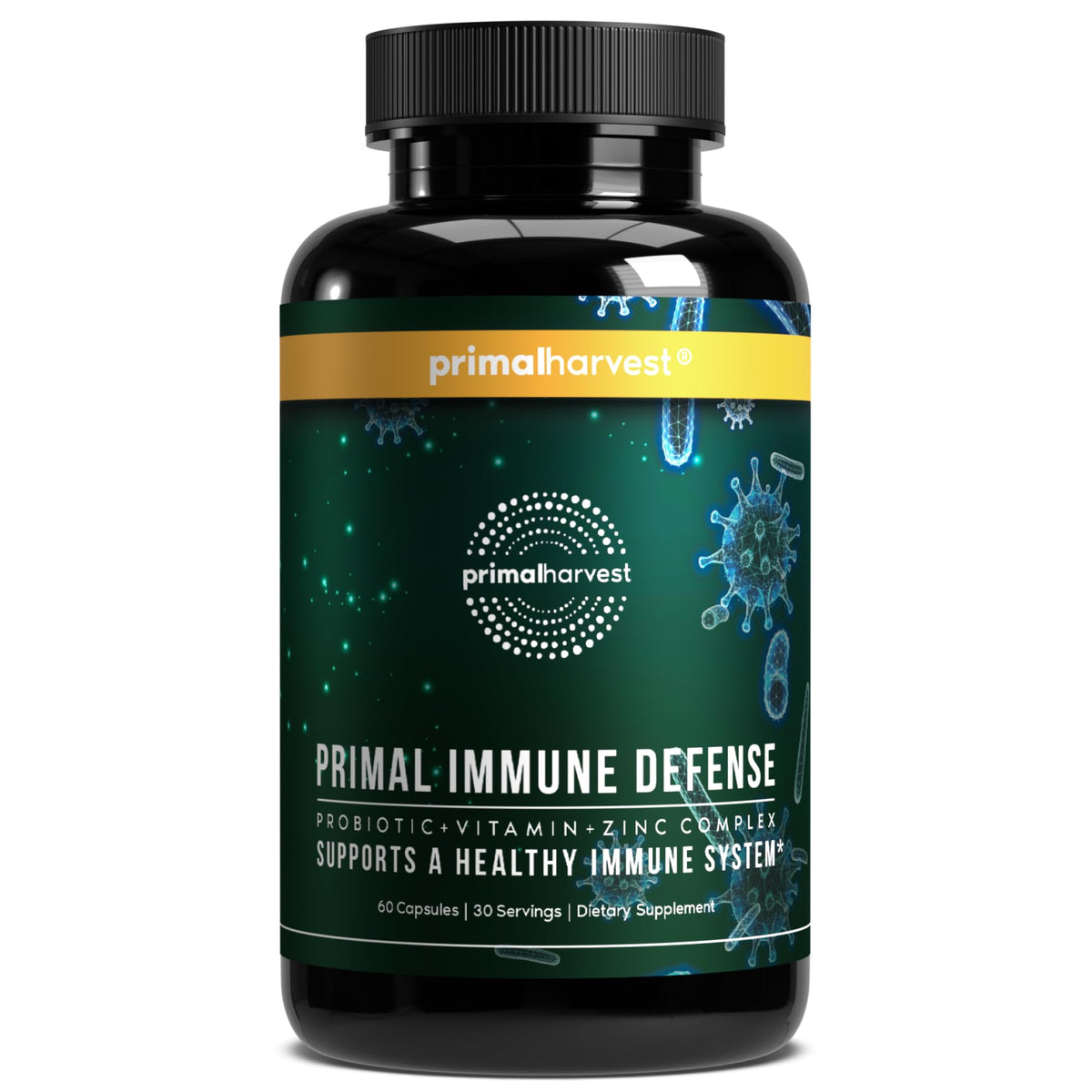 Primal Harvest Immune Defense Daily Supplement - 60 Capsules