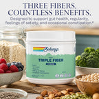 SOLARAY Triple Fiber Powder Digestive Health Support - 30 Servings - image 3