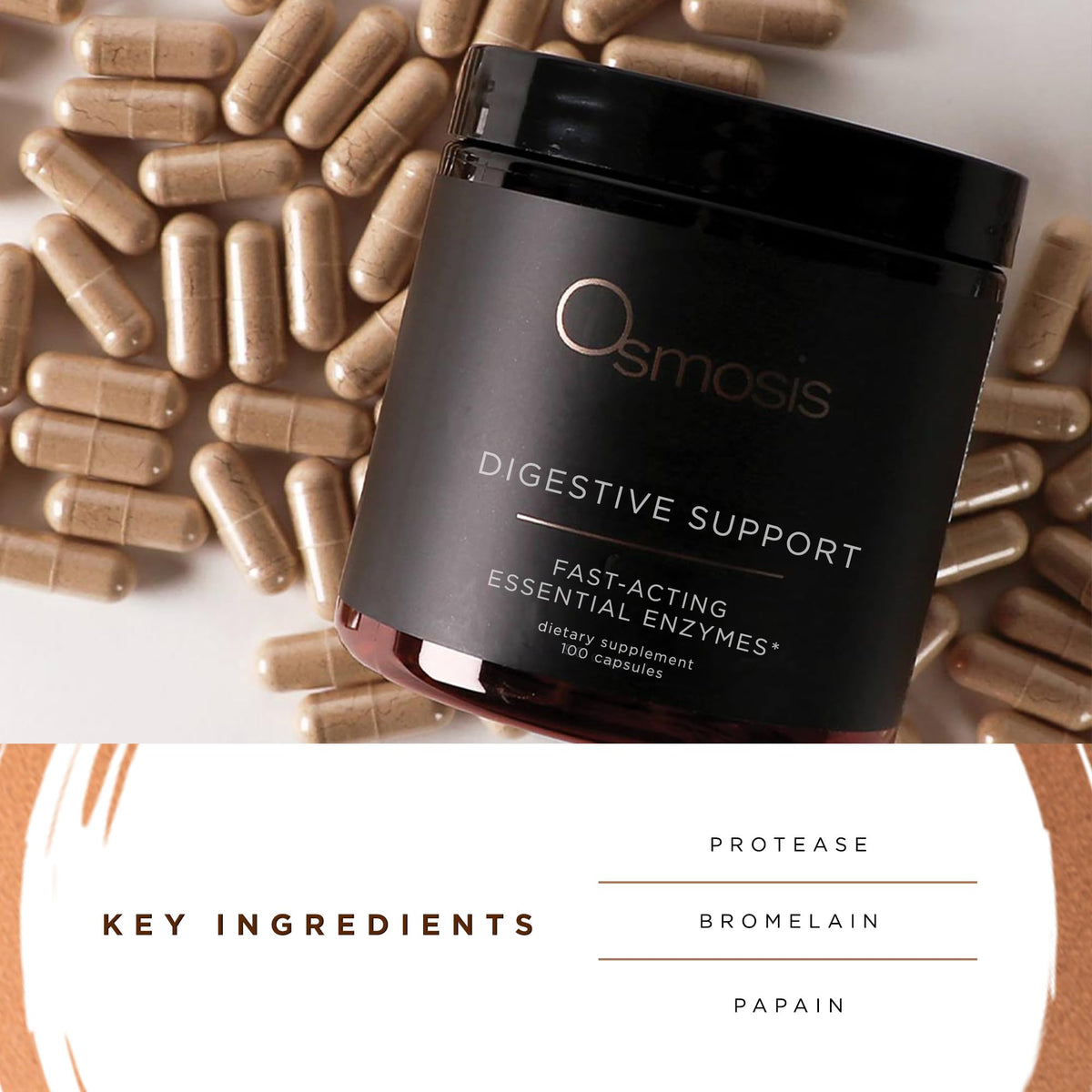 OSMOSIS Digestive Support Enzyme Supplement - 100 Capsules - image 3