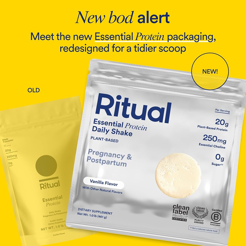Ritual Essential Protein Prenatal Vegan Powder Vanilla - 1 Lb - image 6
