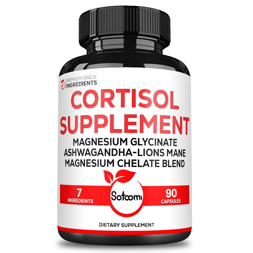 Satoomi - Cortisol Supplement & Magnesium Glycinate - 60 90 150
