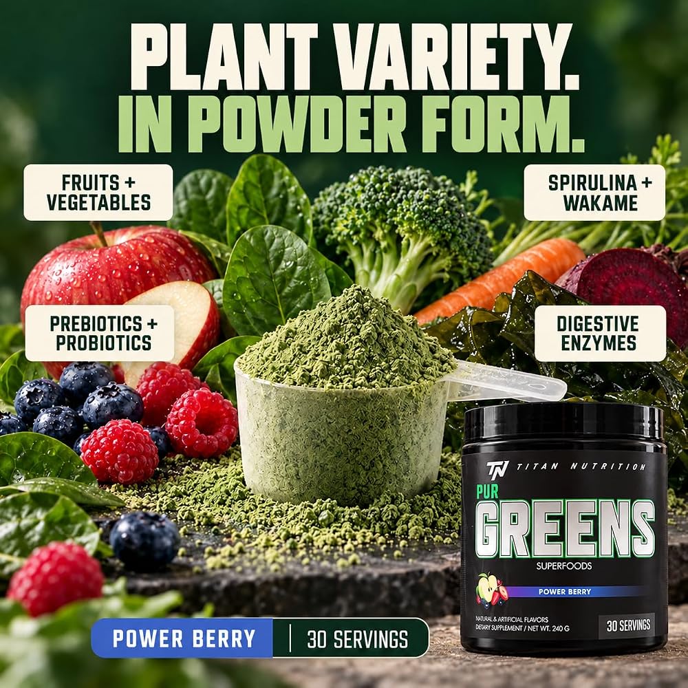 Titan Nutrition Purgreens Power Berry - 8.4 oz - image 5