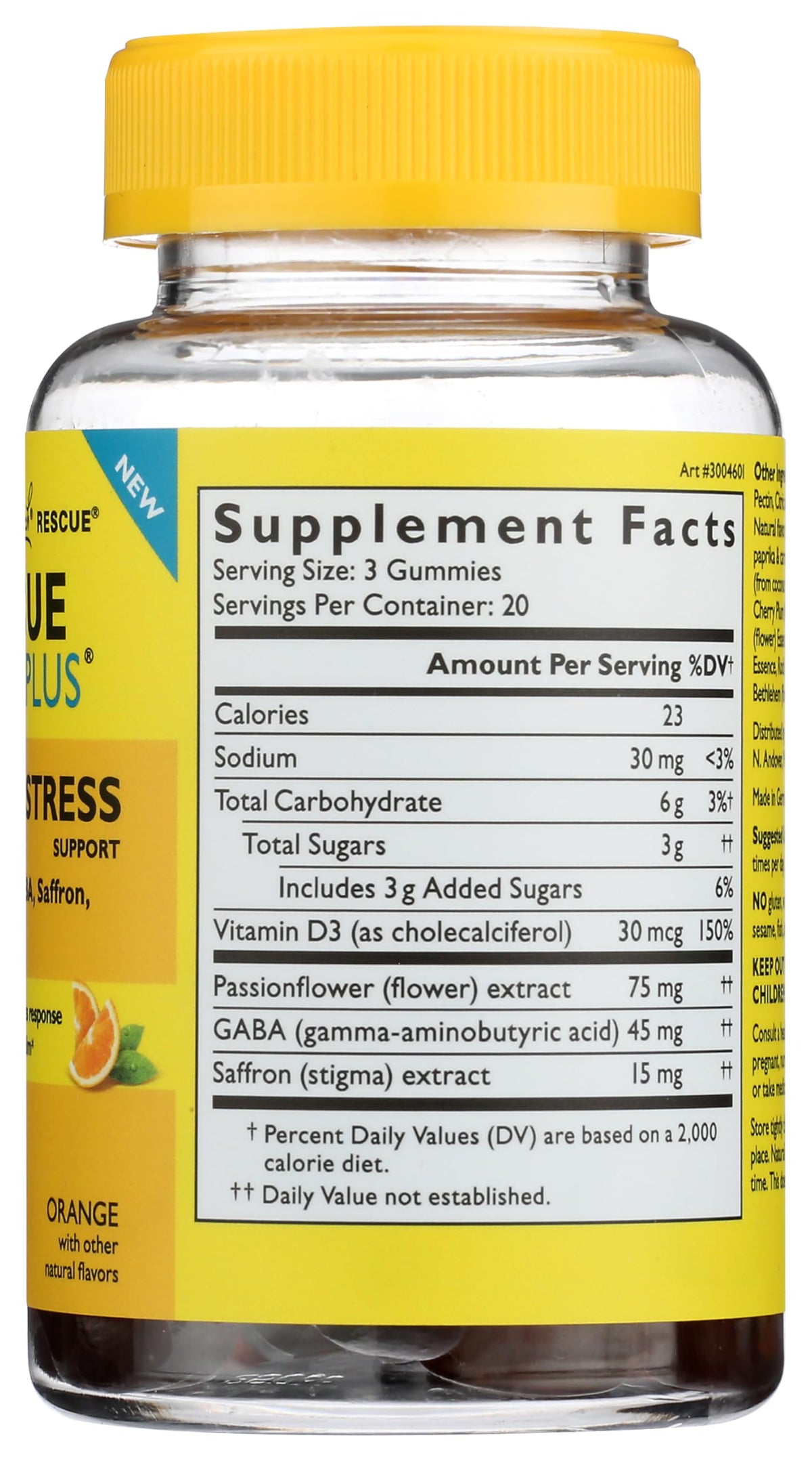 RESCUE Bach Plus Mood & Stress Support Gummies