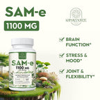 Kanacoufce 1100mg SAM-e (S-Adenosyl-L-Methionine), SAM e Supplement