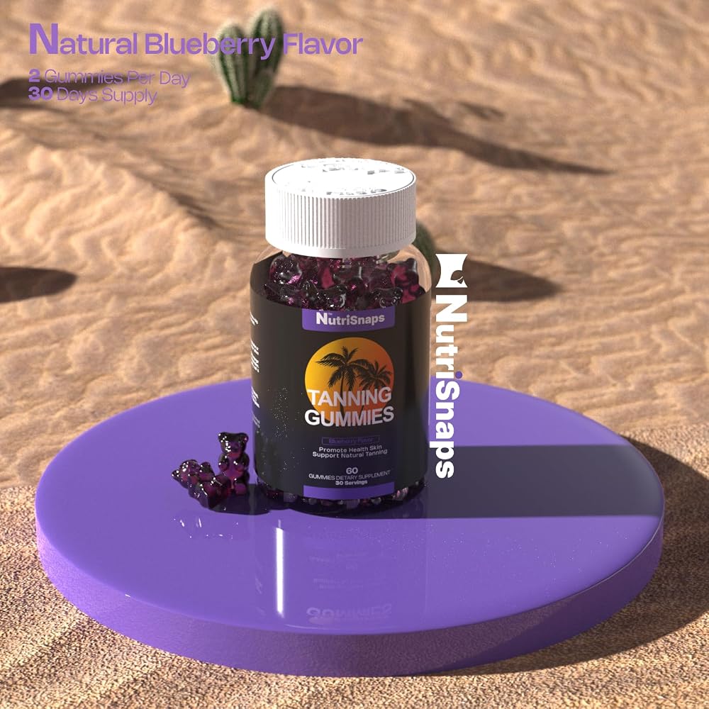 Nutrisnaps Tanning Gummies for Women & Men - 60 Count - image 7