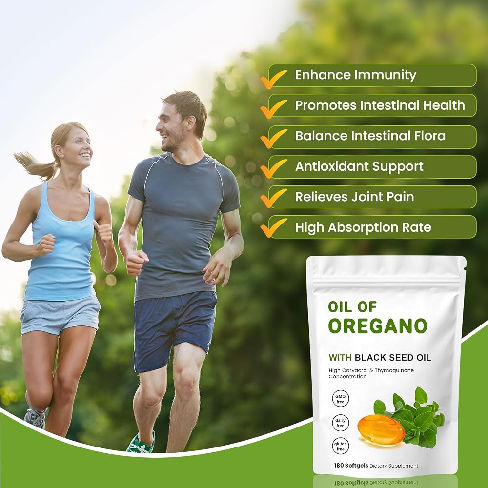 YKJHCSL 2-in-1 Oil of Oregano Softgels