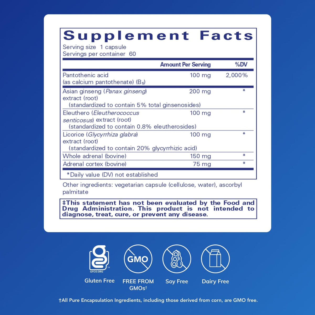 Pure Encapsulations ADR Formula Adrenal Support - 60 Capsules - image 2