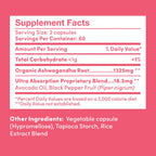 Further Food Organic Ashwagandha Root Capsules 1325 mg - 120 Capsules - image 2