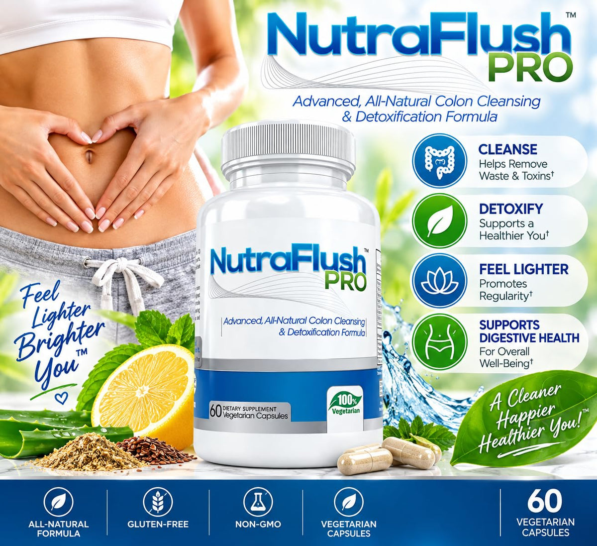Nutraflush Pro Colon Cleanse Supplement with Psyllium Husk - image 3