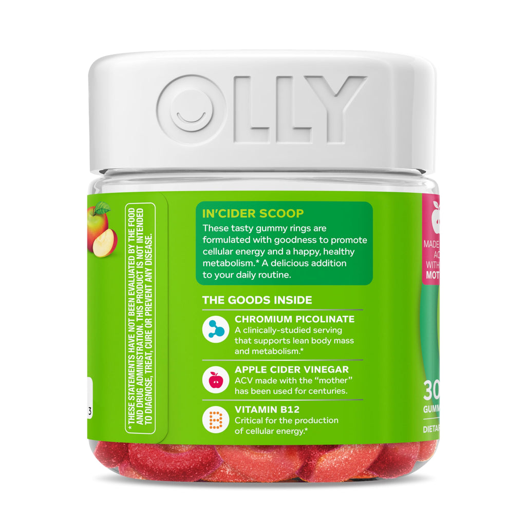 OLLY Metabolism Gummy Rings with Apple Cider Vinegar - 30 Count - image 10