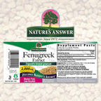 Nature's Answer Fenugreek Seed Extract 2000mg - 2 Pack - image 2