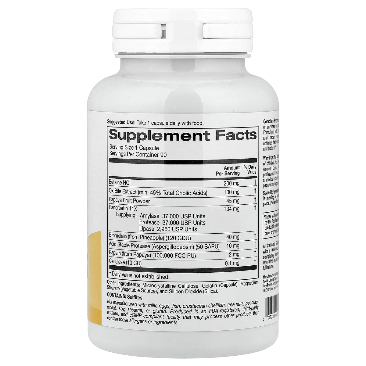 SuperNutrition Simply One Complete Enzyme Spectrum - 90 Capsules - image 2