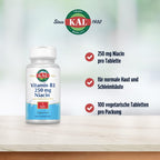 KAL Niacin 250 mg Tablets - 100 Count - image 3