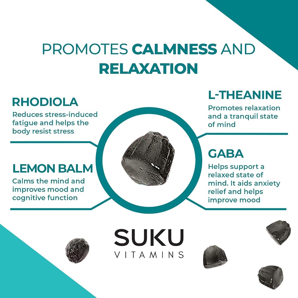 SUKU Stress Gummies with GABA, L-Theanine & Lemon Balm - 50 Count - image 6