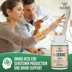Double Wood Supplements L-Serine 2,000mg Memory & Clarity Support - 180 Capsules - image 6