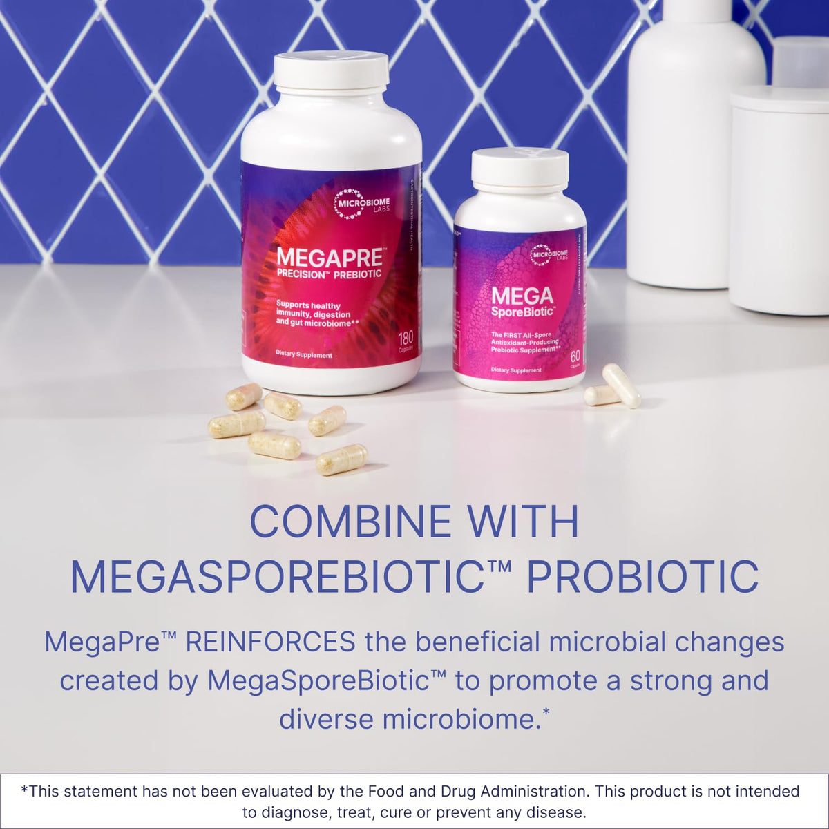 Microbiome Labs MegaPre Prebiotic Fiber - 180 Vegetarian Capsules - image 5
