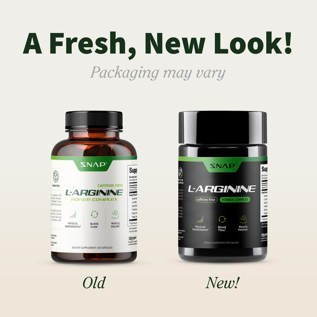 Snap Supplements L-Arginine & L-Citrulline Amino Acid - 60 Capsules - image 2