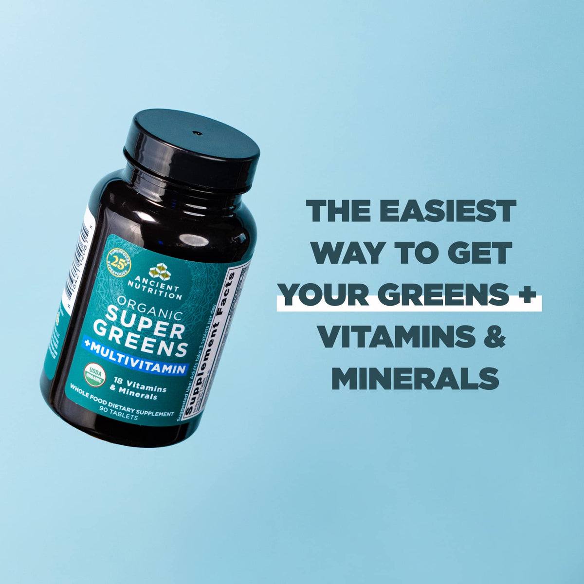 Ancient Nutrition Super Greens with Probiotics