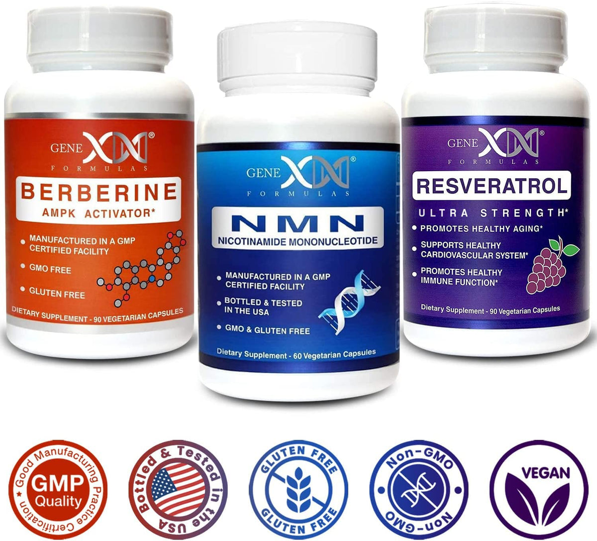 Genex NMN, Resveratrol & Berberine Power Pack - 240 Capsules - image 8