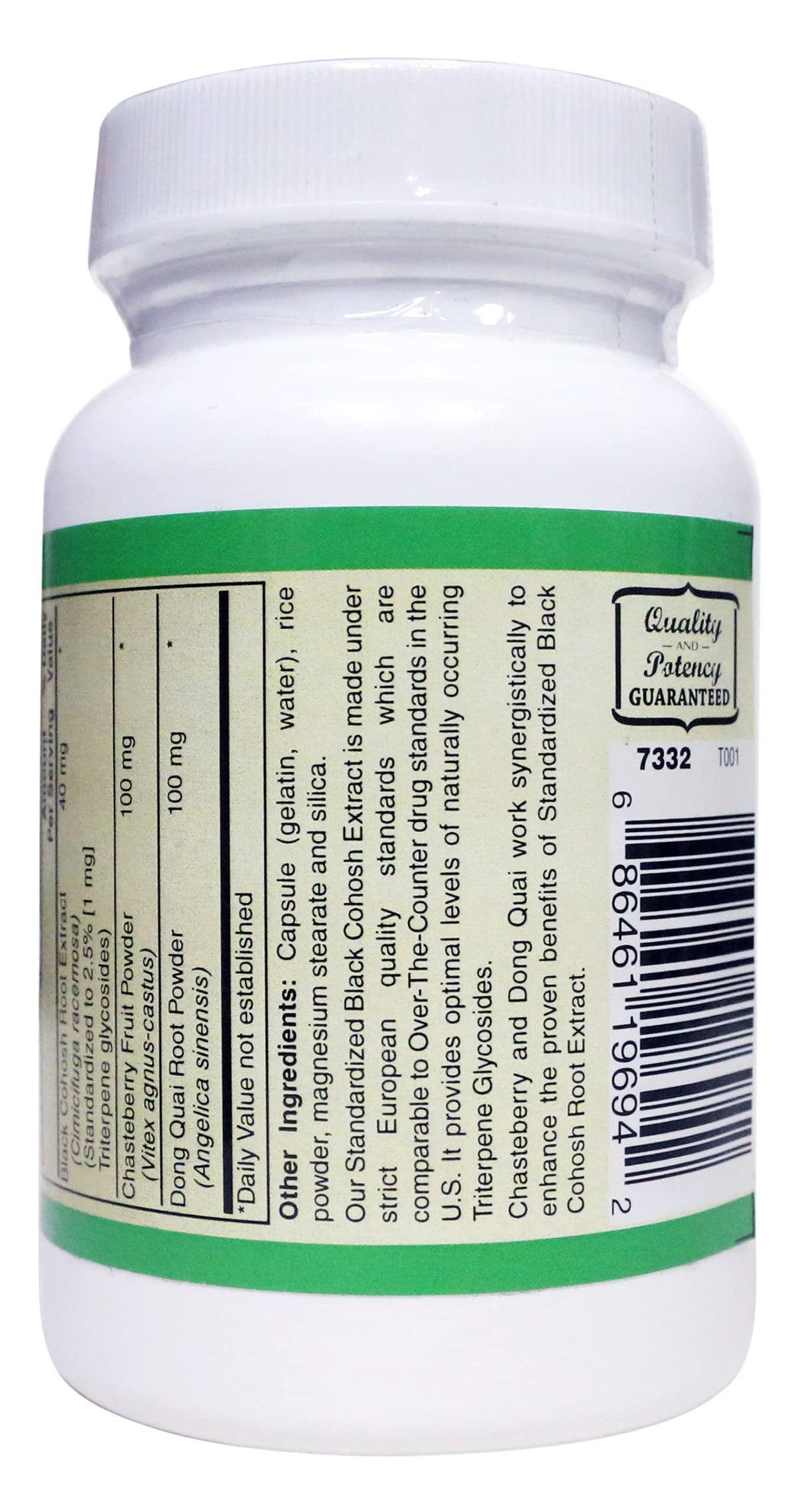 AlchePharma Black Cohosh Extract Plus Standardized - 120 Capsules - image 3