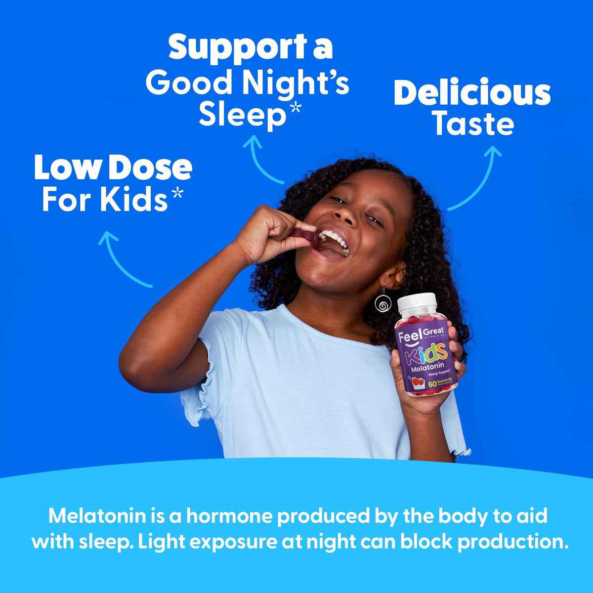 The Feel Great Vitamin Company Kids Melatonin 1mg Gummies - 60 Count - image 4