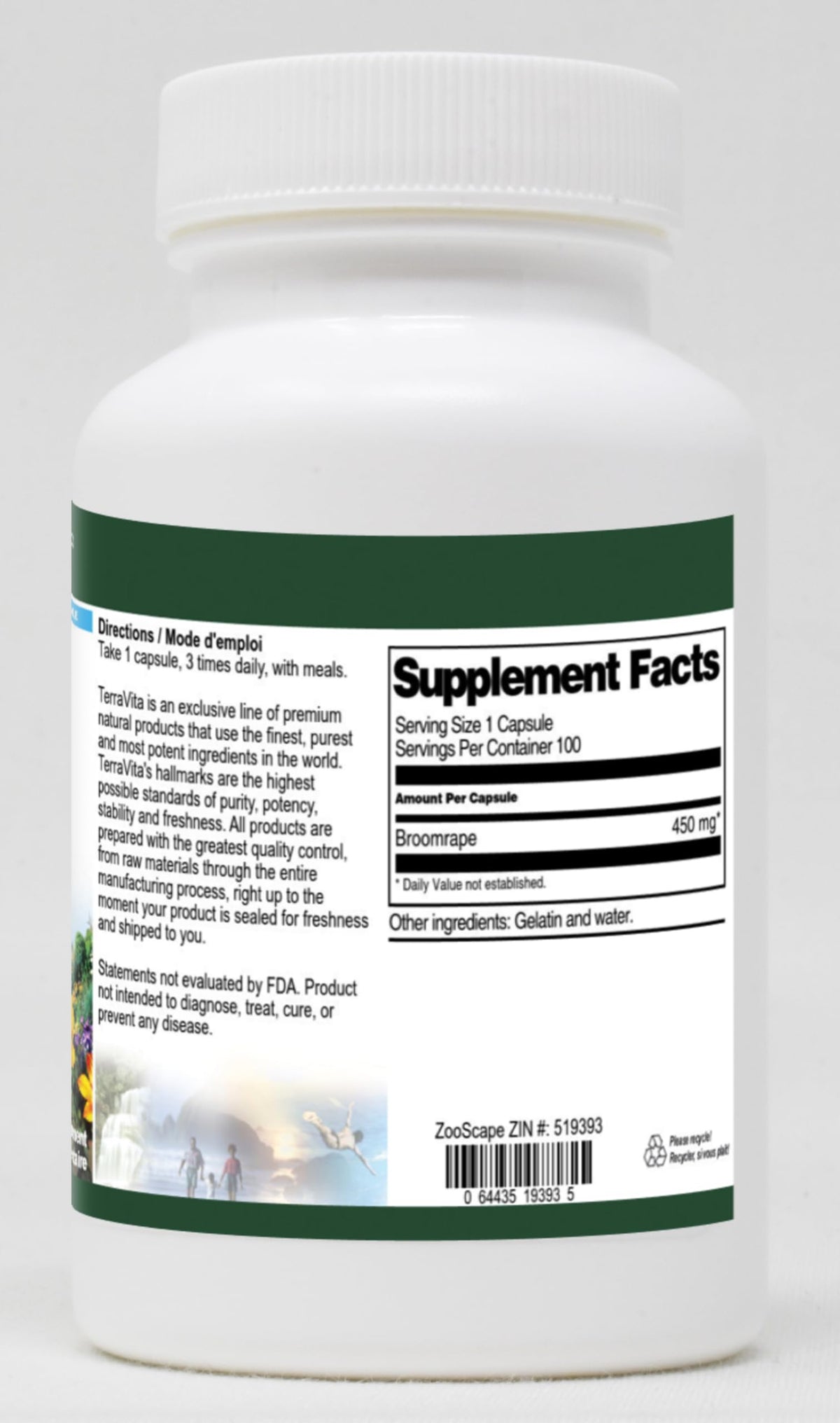 Terravita Broomrape 450 mg - 100 Capsules - image 2