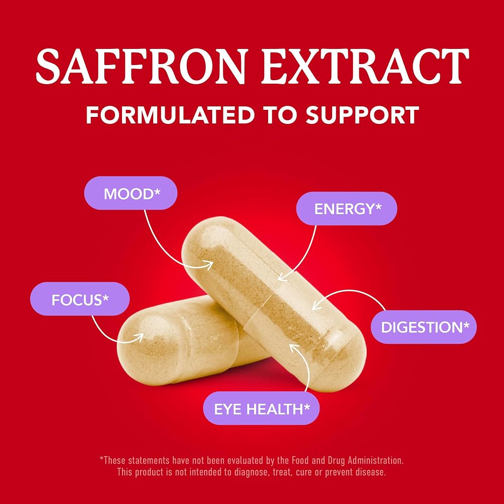 SMNutrition Saffron Extract 88.5mg Capsules - 90 Count - image 2