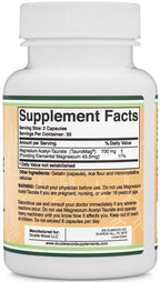 Double Wood Supplements Magnesium Taurate Supplement for Cardiovascular Health