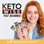 Keto Wise Fat Bombs - Made with Chocolate containing MCT Oil - Low Fat