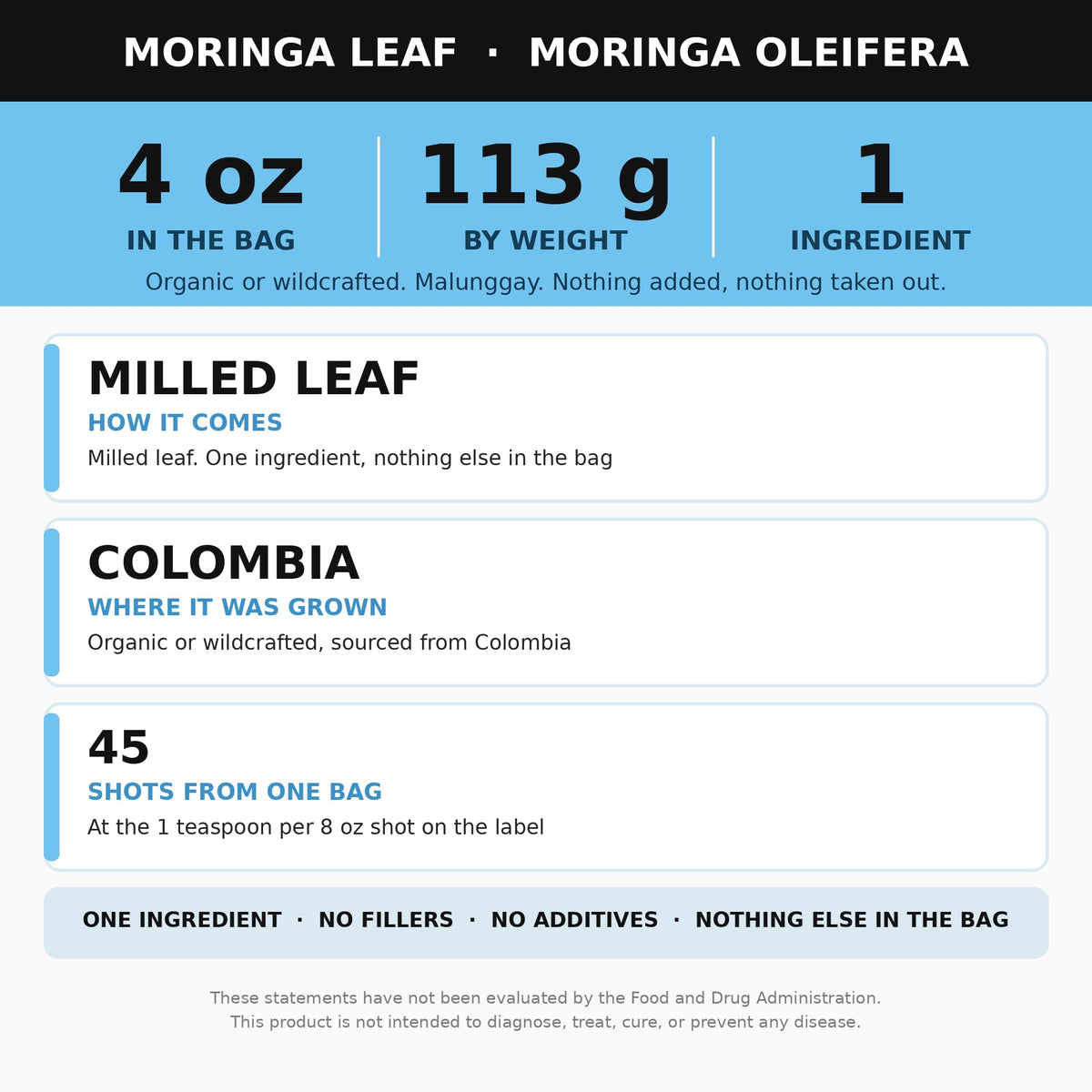 Alkaline Herb Moringa Leaf Powder - 4 oz - image 5