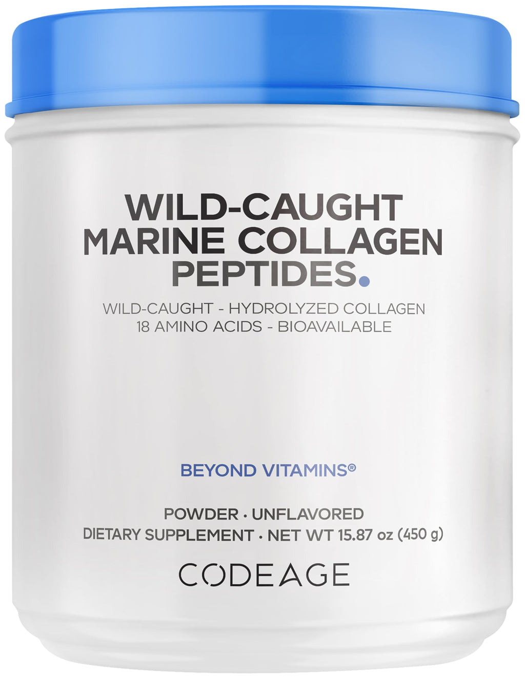 Codeage Wild-Caught Marine Collagen Powder Unflavored - 15.87 oz